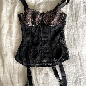 Bombshell Black Lace Victoria Secret Corset